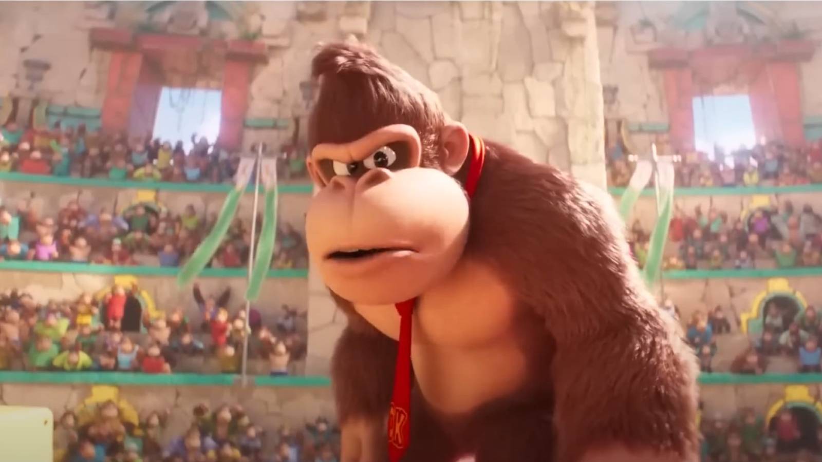 The Super Mario Bros. Movie Donkey Kong angry face