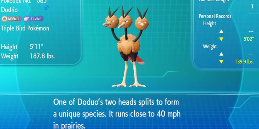 Dodrio's Pokedex Entry