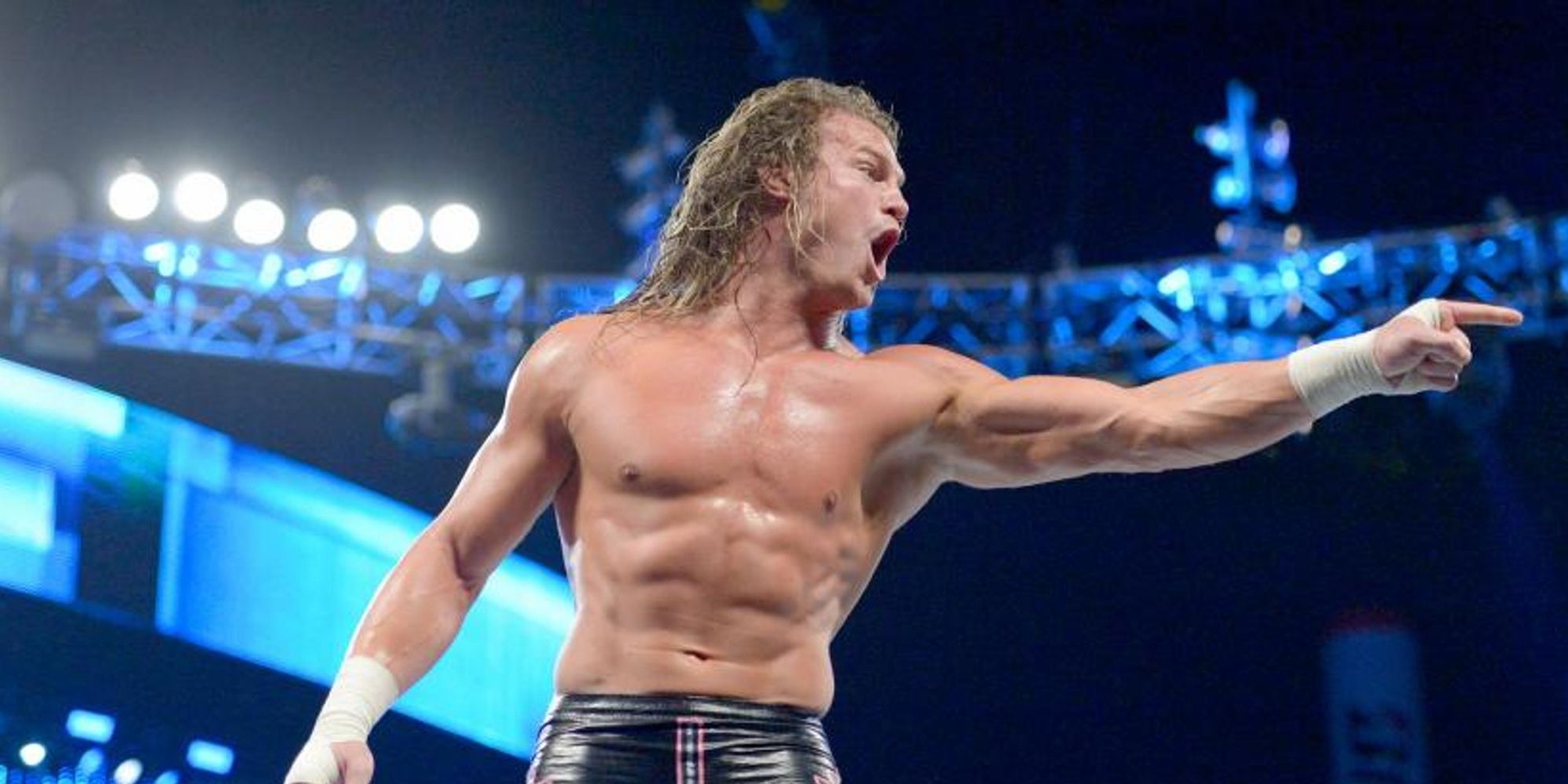 Dolph Zigglet pointing his finger WWE