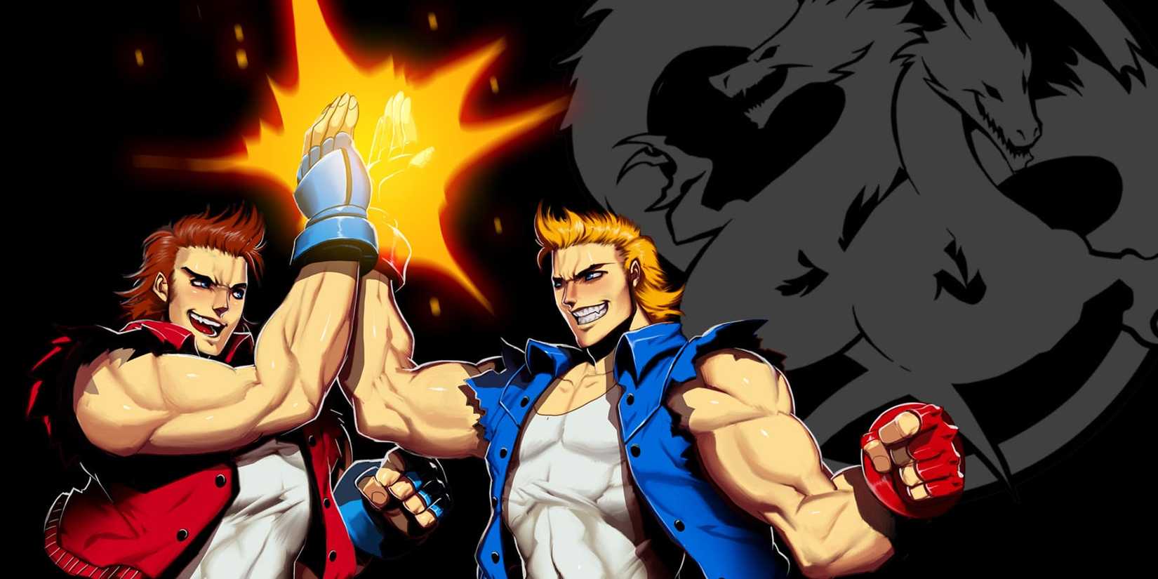 The brothers Billy and Jimmy Lee high fiving