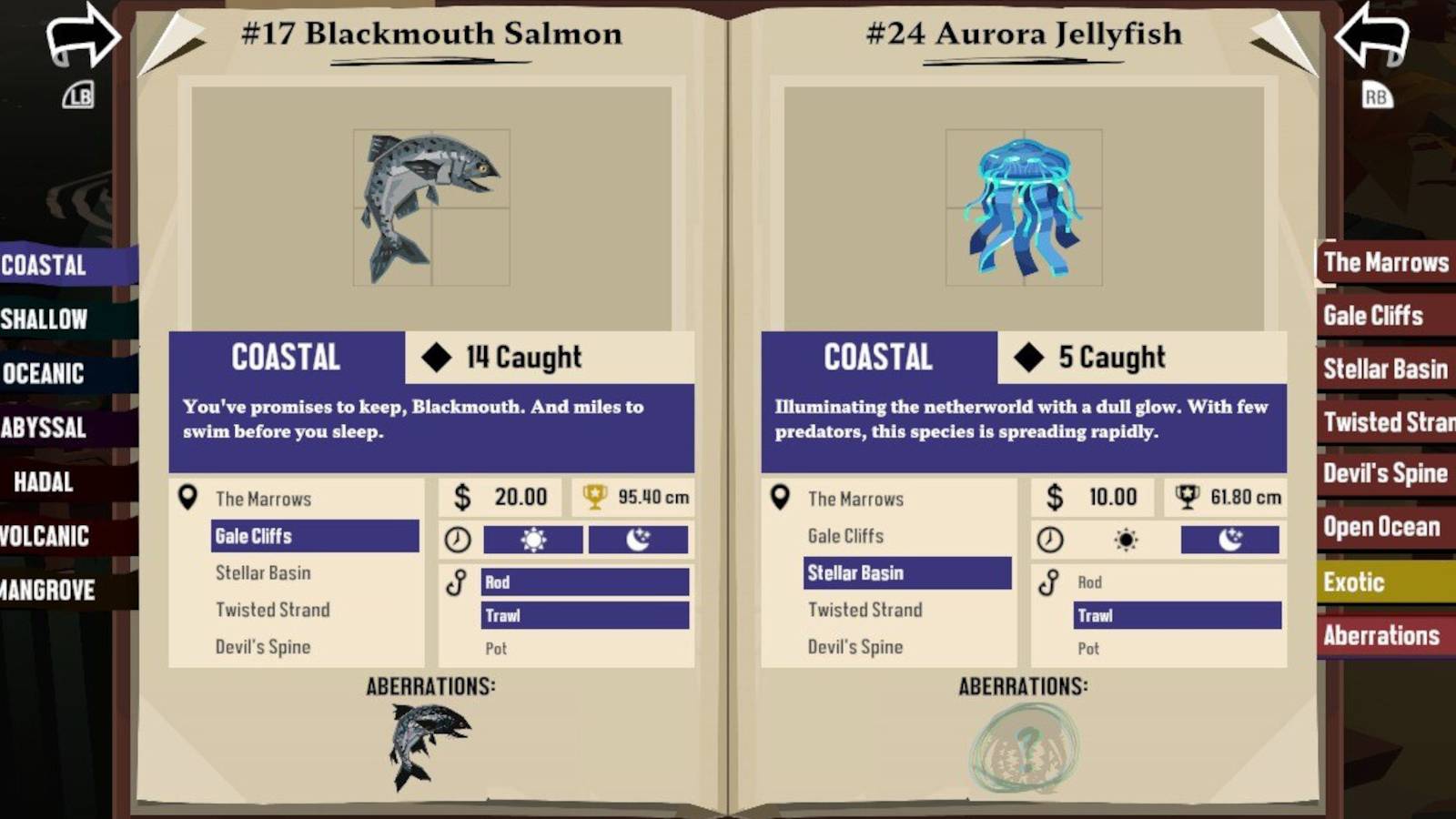 dredge aurora jellyfish location