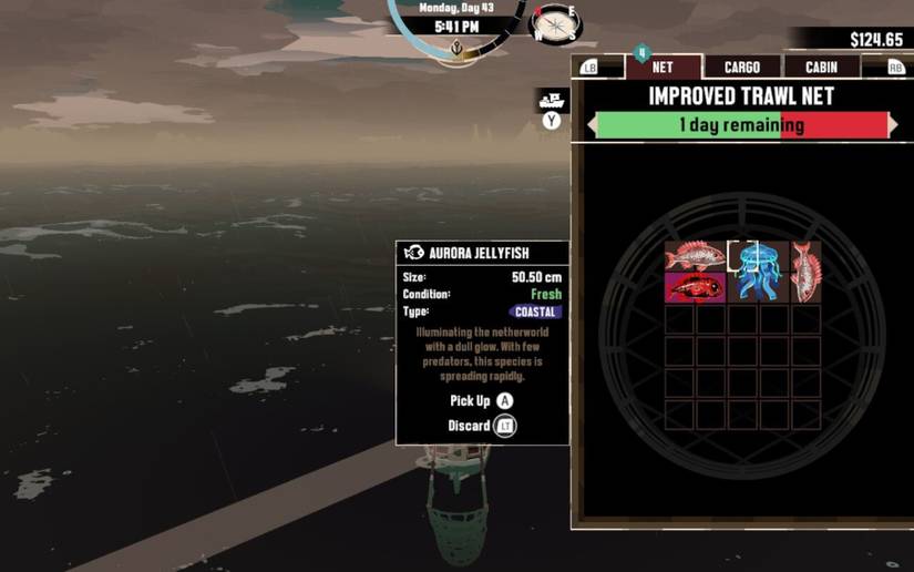 dredge aurora jellyfish location