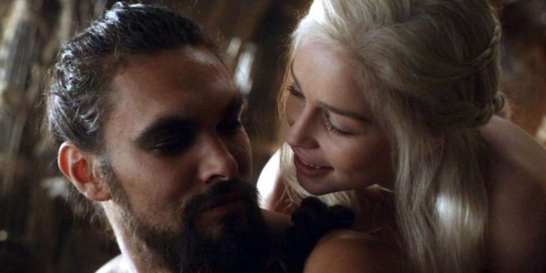 Game of Thrones sex scenes Jason Momoa as Khal Drogo and Emilia Clarke as Daenerys Targaryen