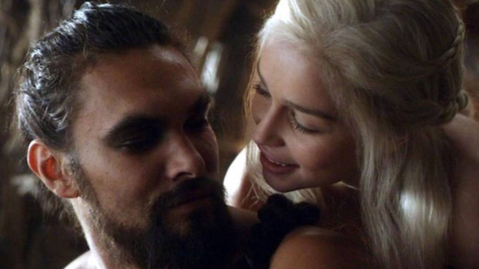 Game of Thrones sex scenes Jason Momoa as Khal Drogo and Emilia Clarke as Daenerys Targaryen