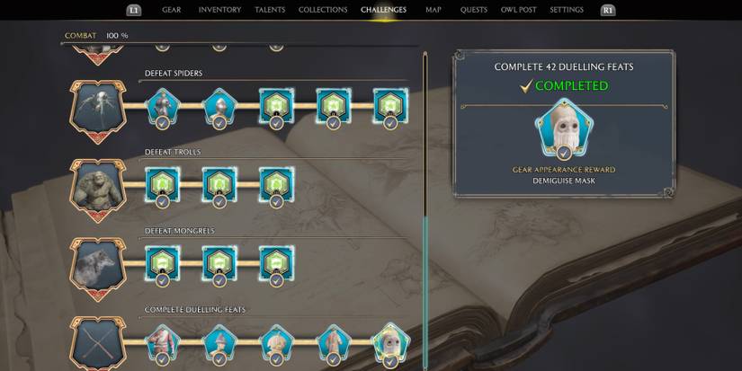 Duelling Feats in Hogwarts Legacy