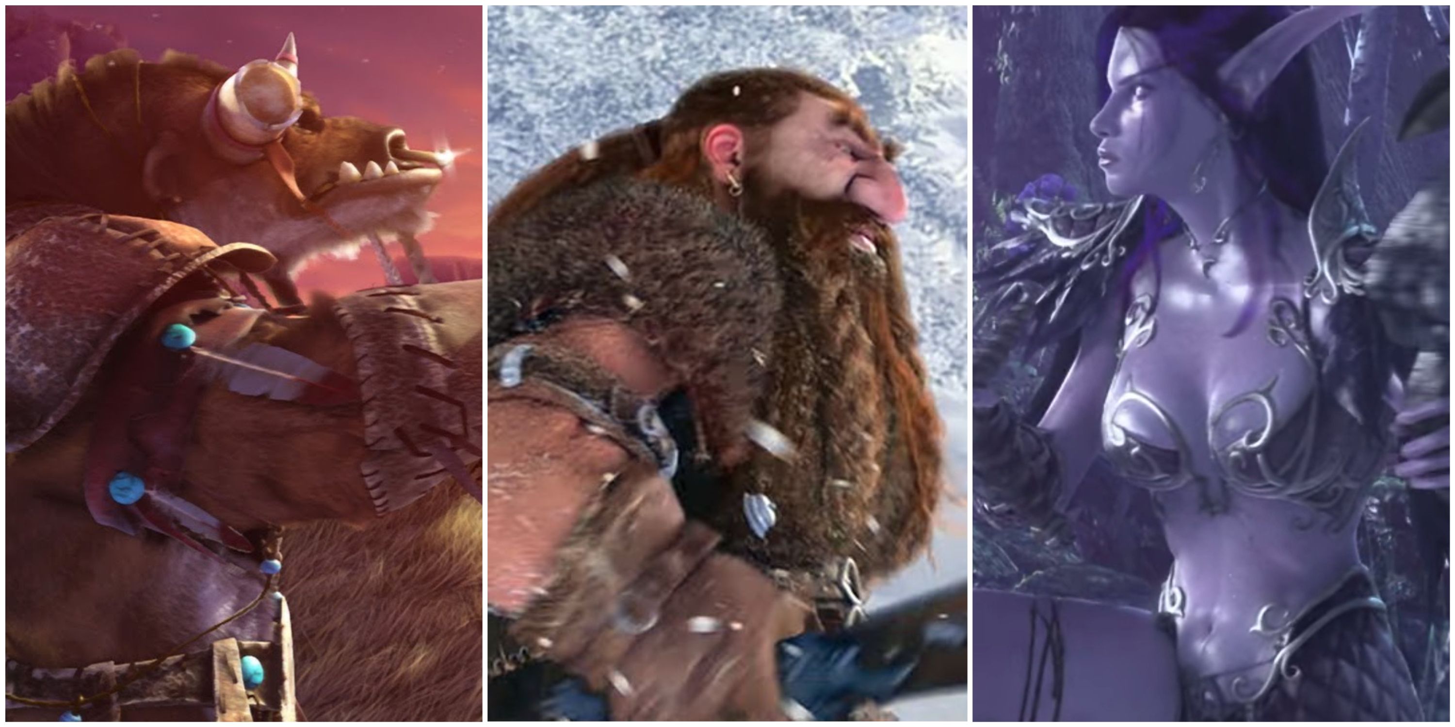 A Dwarf, Elf, and Other Races in World of Warcraft