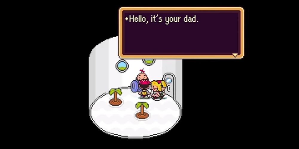 Ness' Father calls him in Earthbound