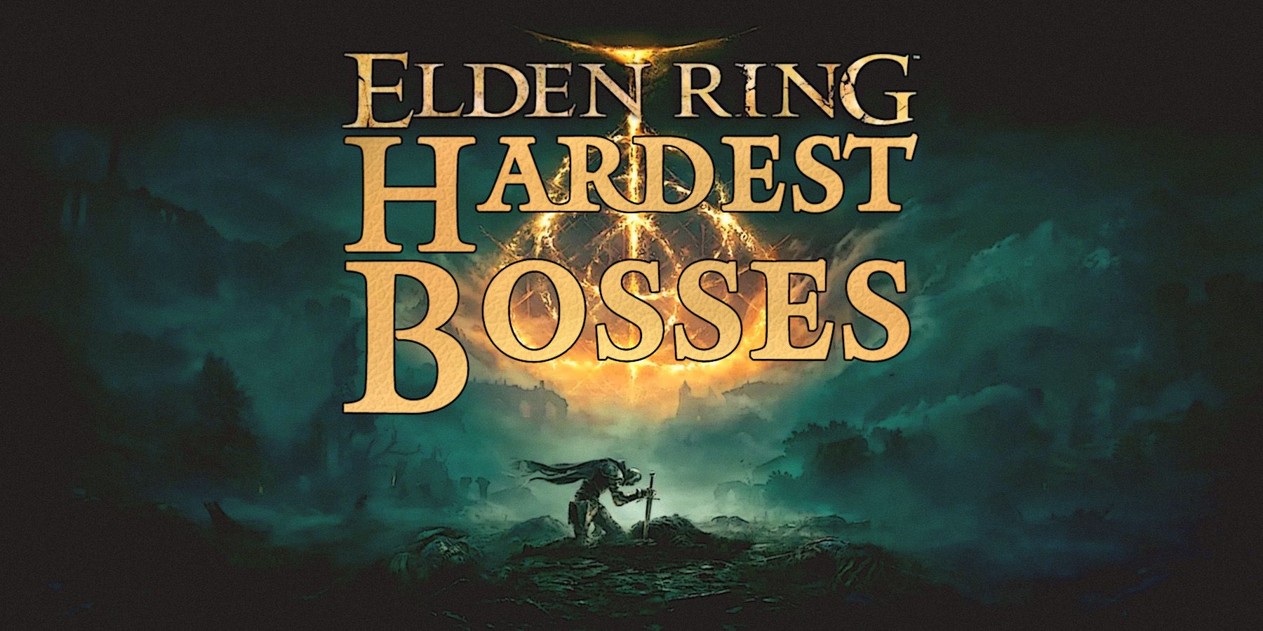 Elden Ring cover artwork hardest bosses tagline