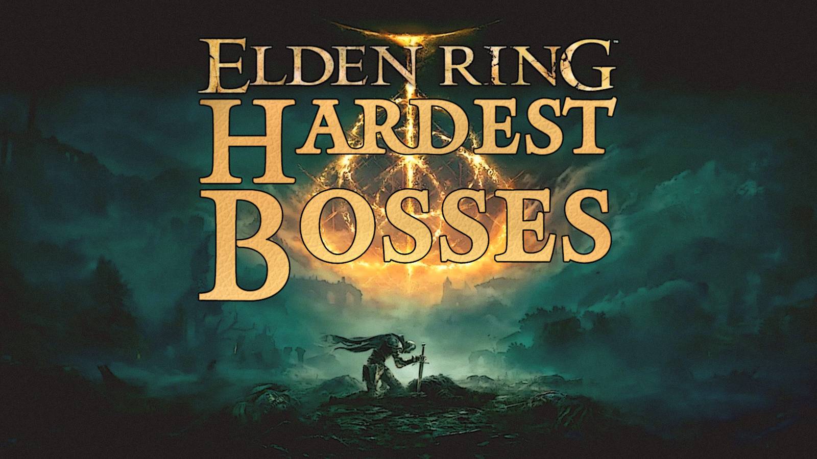 Elden Ring cover artwork hardest bosses tagline