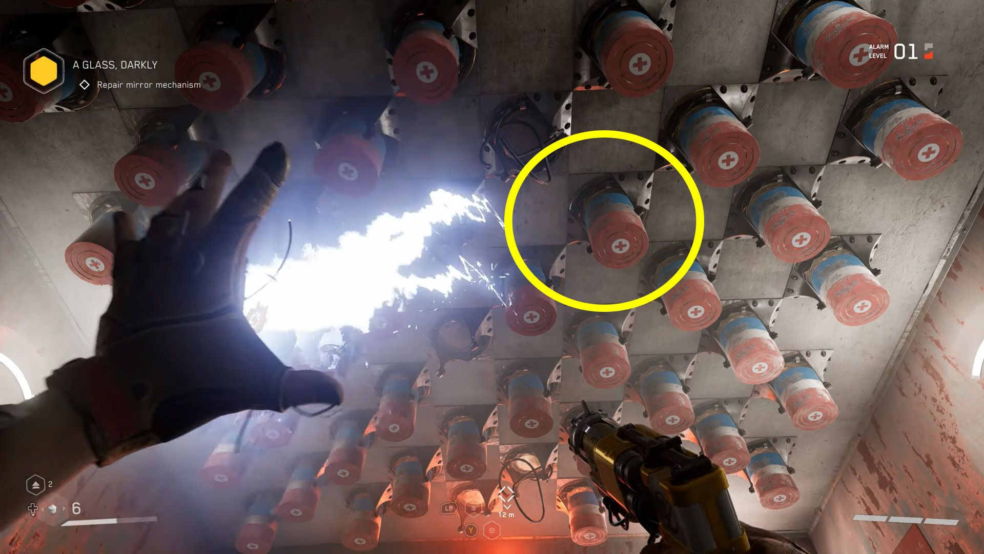 image showing how to solve mirror mechanism puzzle in atomic heart.