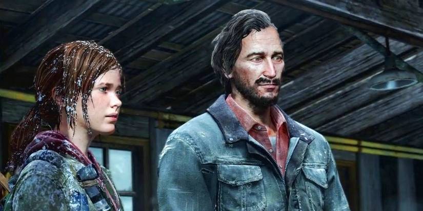 Ellie and David in The Last of Us