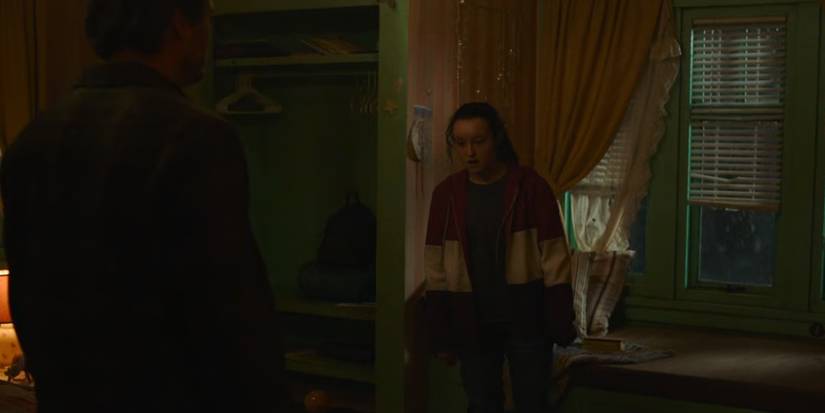 Ellie argues with Joel in The Last of Us.