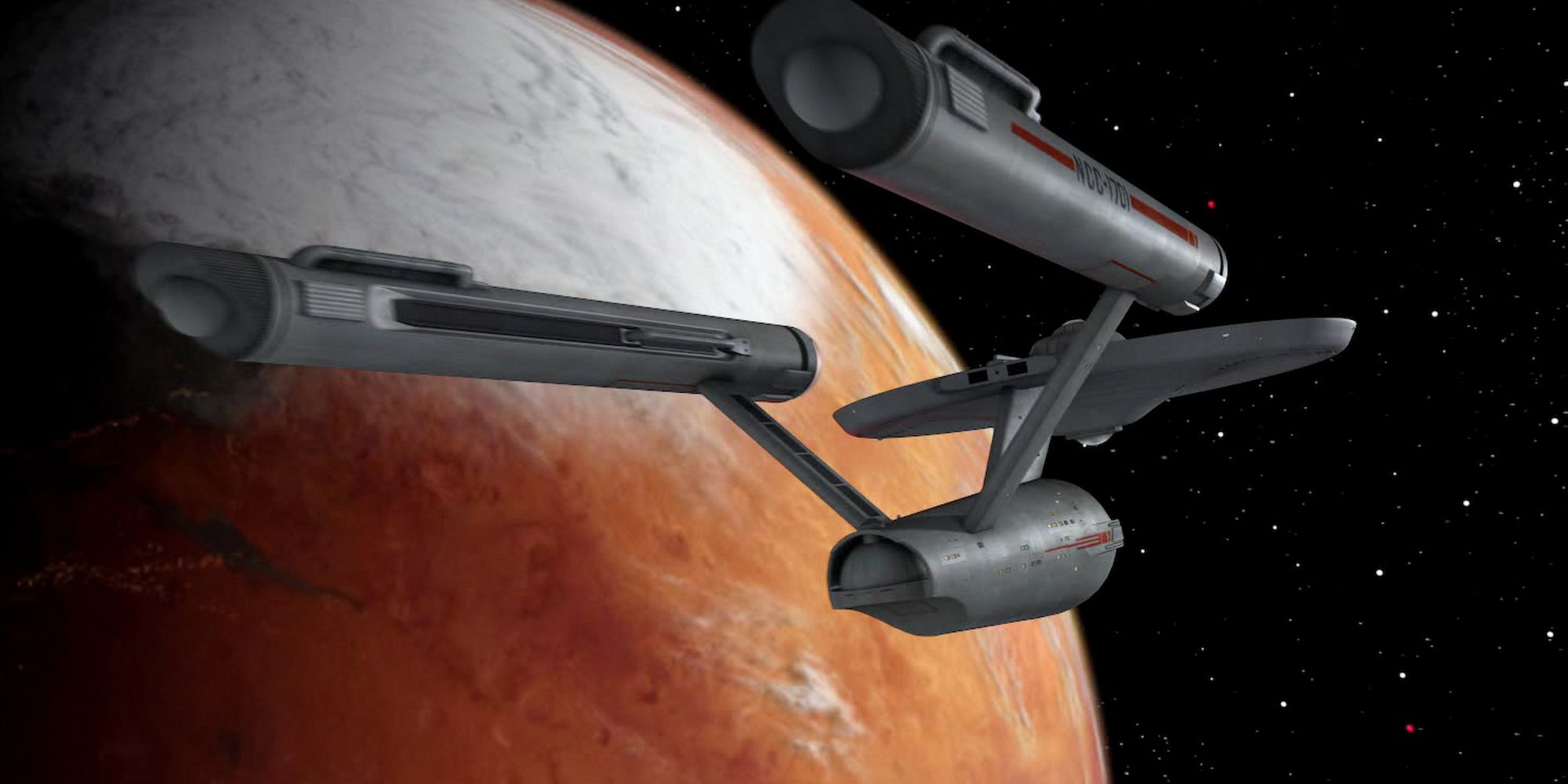 Enterprise D in Orbit - Star Trek The Next generation
