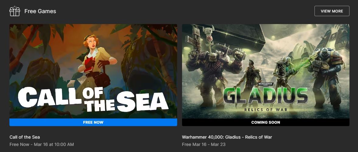 epic games store free games march 2023 warhammer