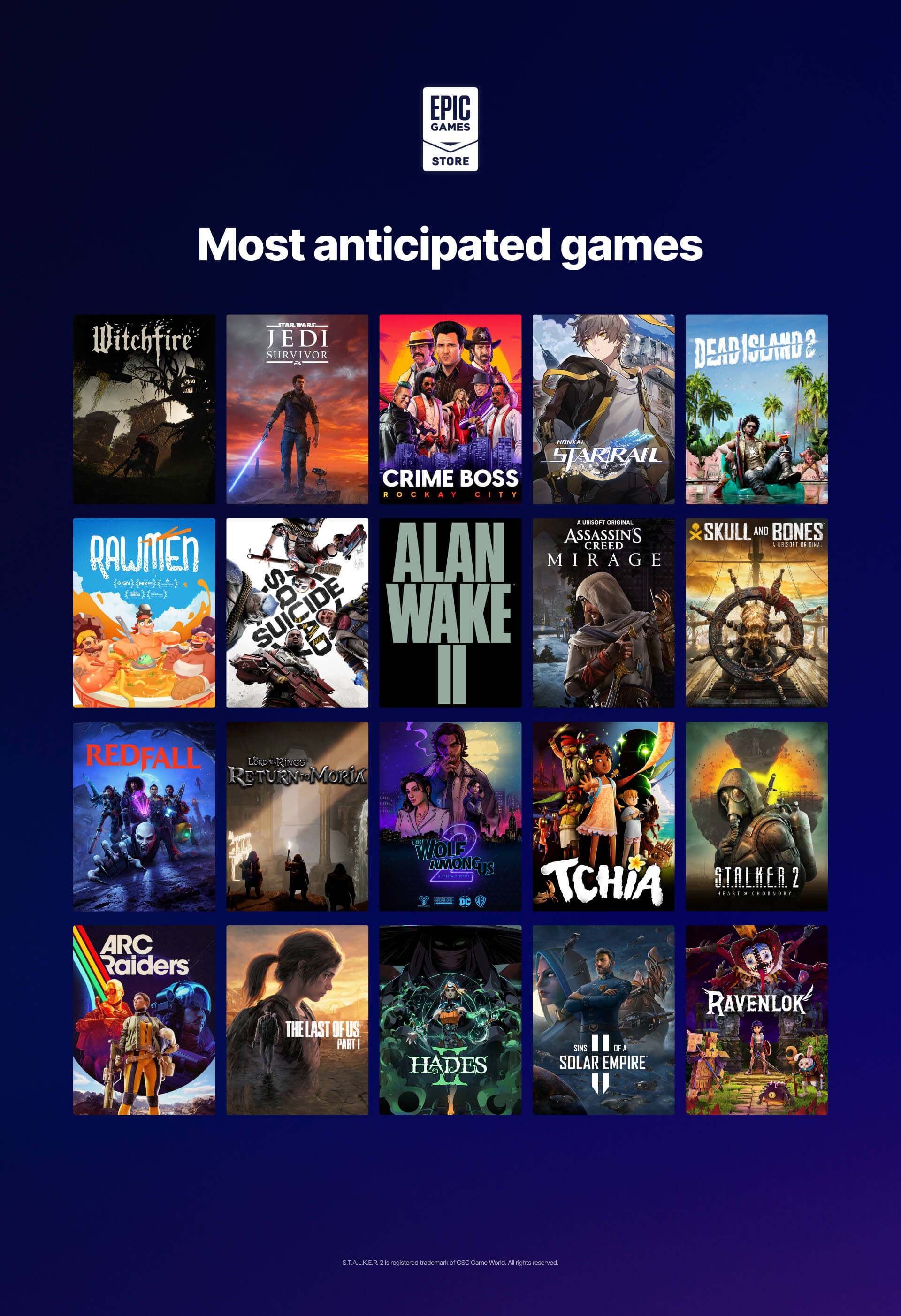 Epic Games Store Reveals Its Most Anticipated Games of 2023