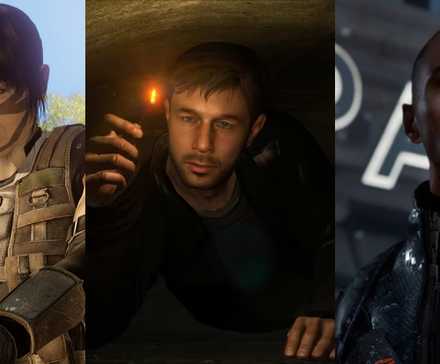 The three flagship titles of Quantic Dreams Studio, Beyond: Two Souls, Heavy Rain and Detroit: Become Human.