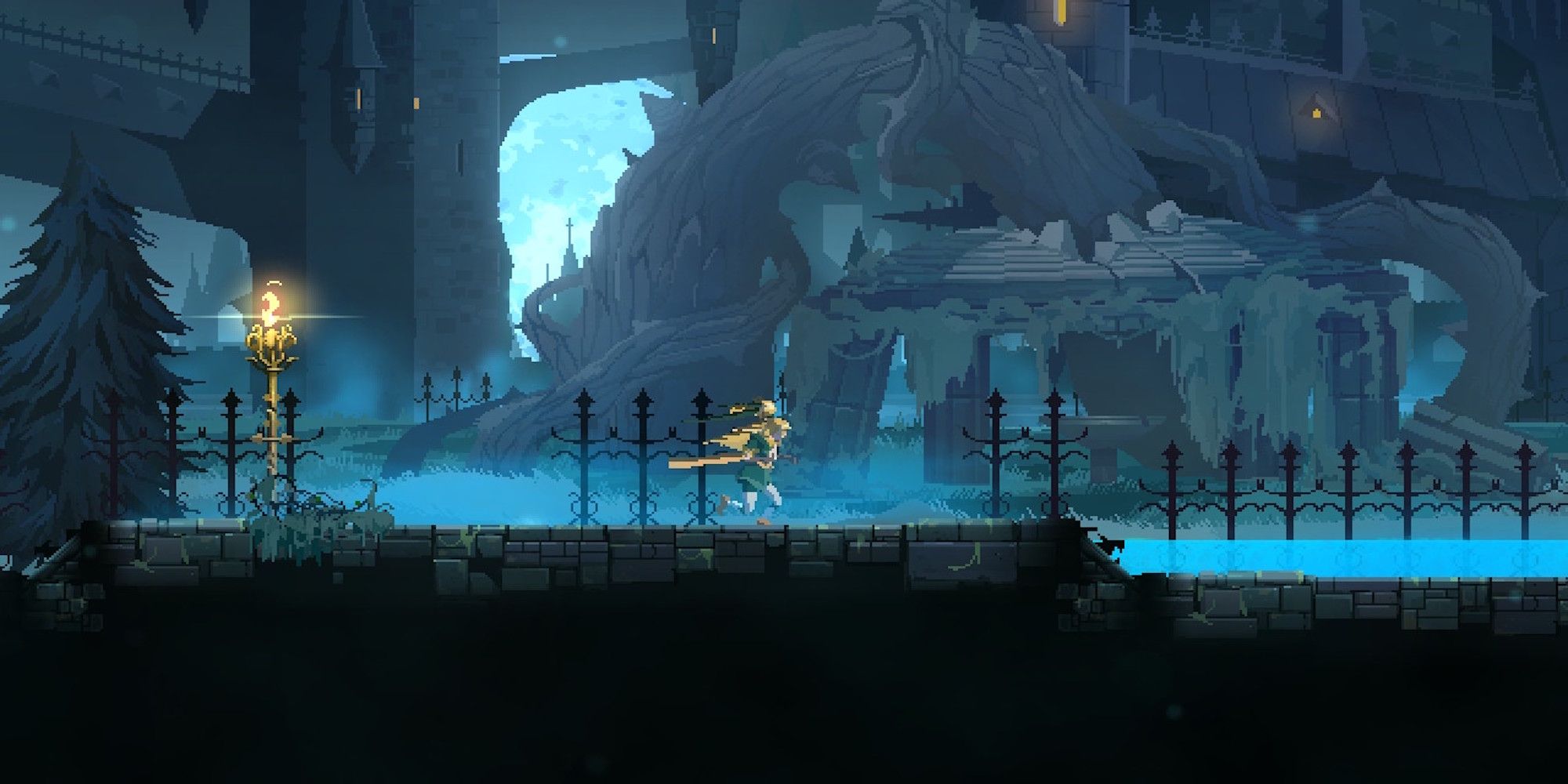 Exploring the world in Dead Cells Return to Castlevania