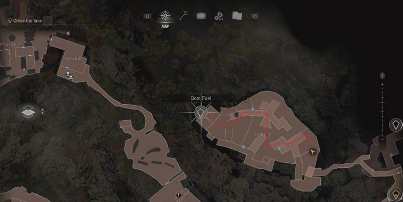 The path to the Boat Fuel in Resident Evil 4 Remake