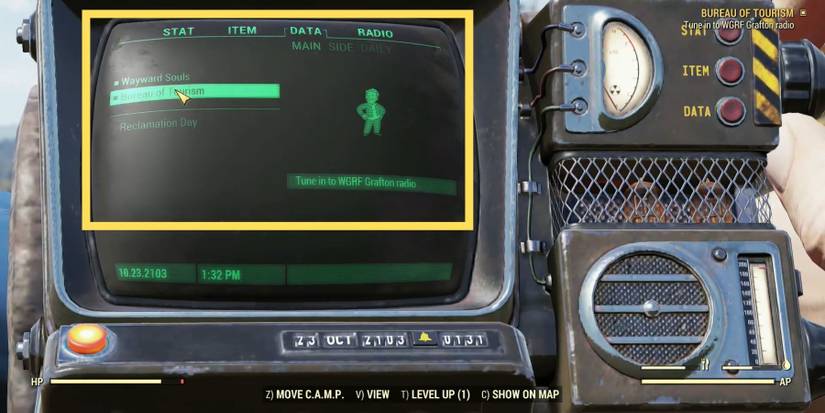 image showing quests in pip-boy in fallout 76.