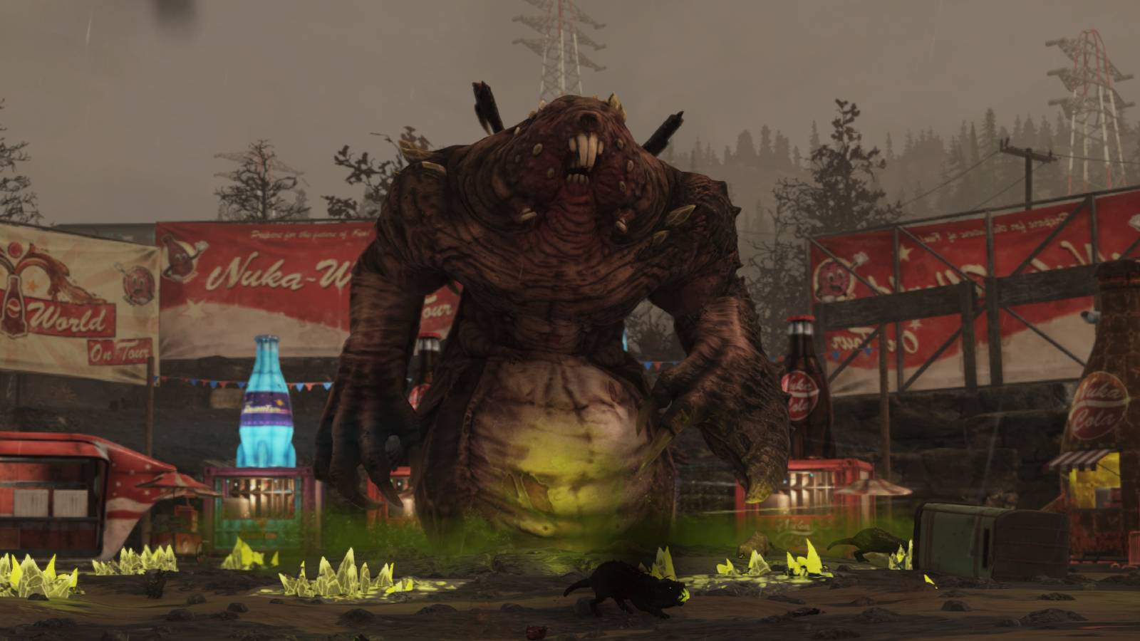 Fallout 76 Ultracite Titan Nuka World On Tour Boss Event Seismic Activity