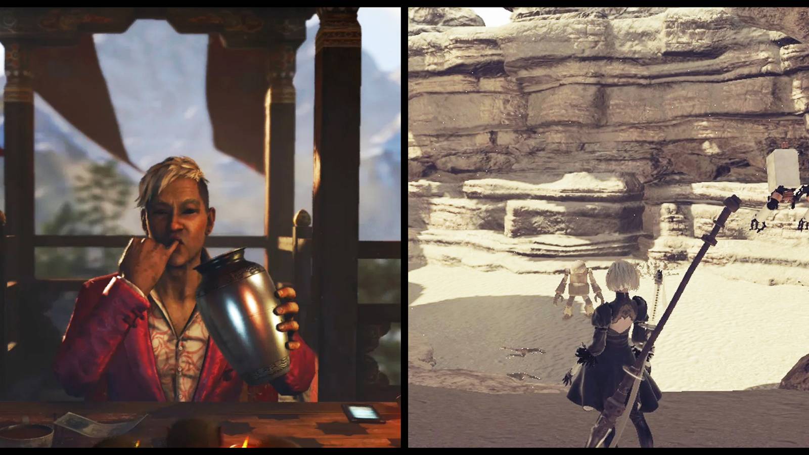 Far Cry 4 And Nier Automata Cover