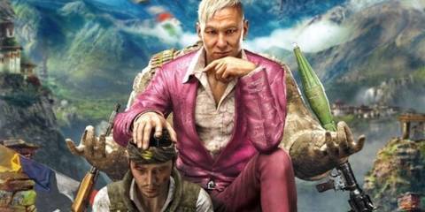 Pagan Min sitting on a throne made of a statue in Far Cry 4 