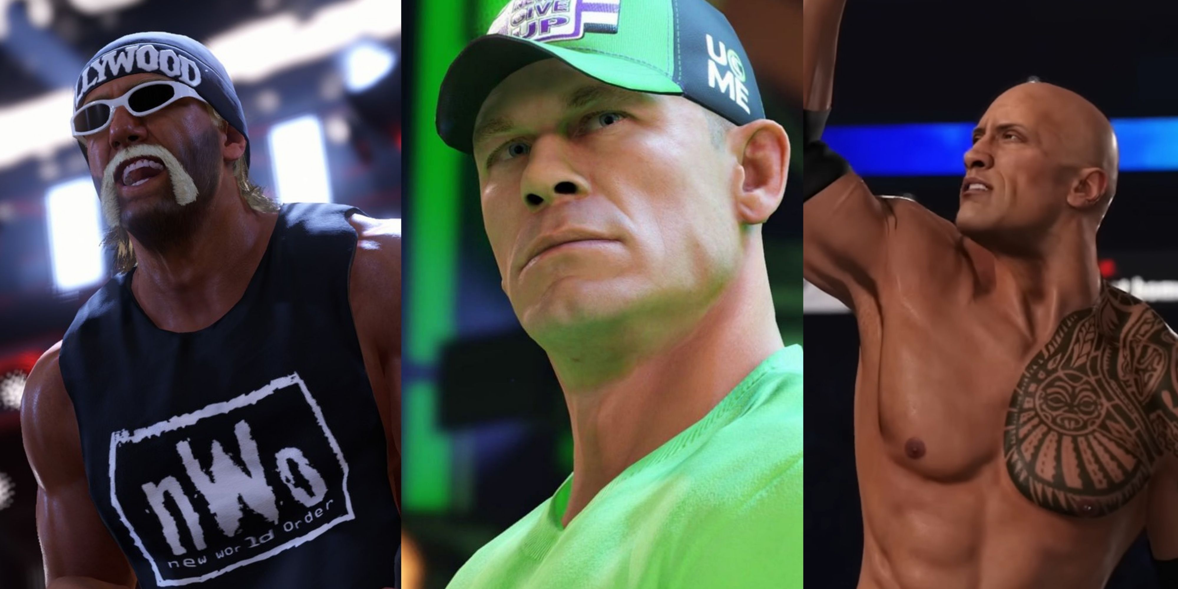 Featured Highest Rated Legends John Cena The Rock Hulk Hogan 