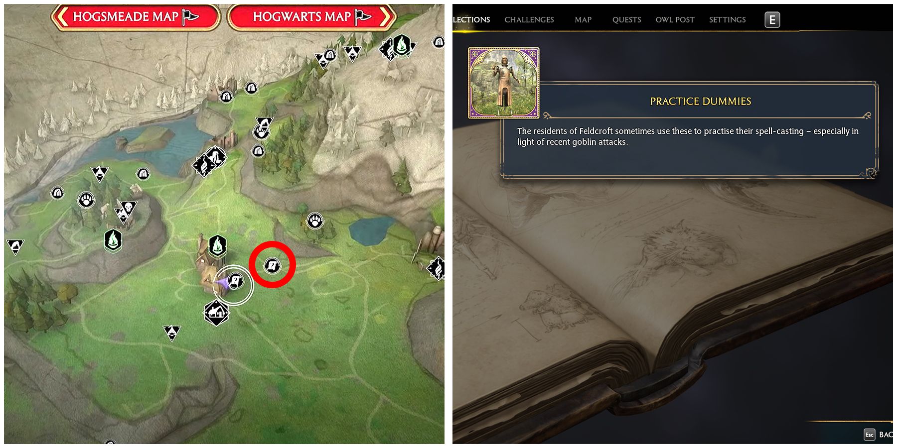 feldcroft region field guide page 3 location in hogwarts legacy