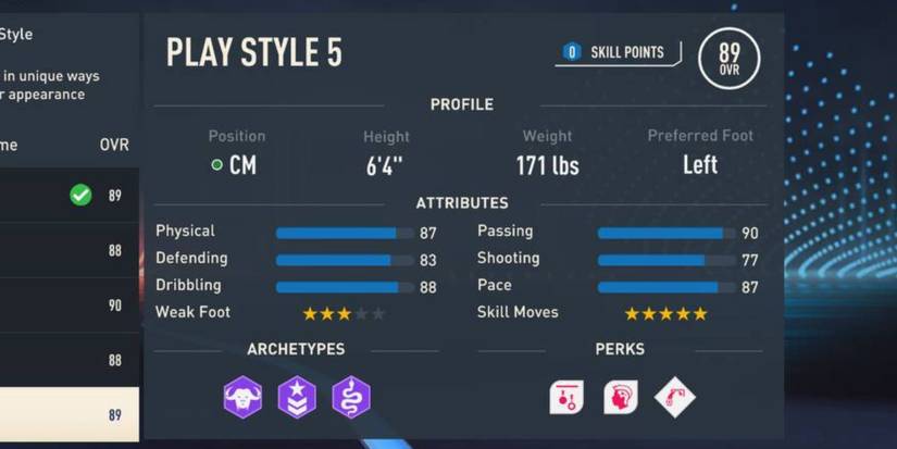 Fifa 23 Pro Clubs Central Midfield Playmaker Build