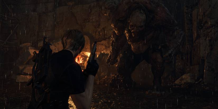 Fighting El Gigante in the Resident Evil 4 Remake