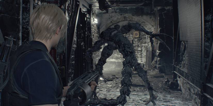 Fighting Verdugo in the Resident Evil 4 remake