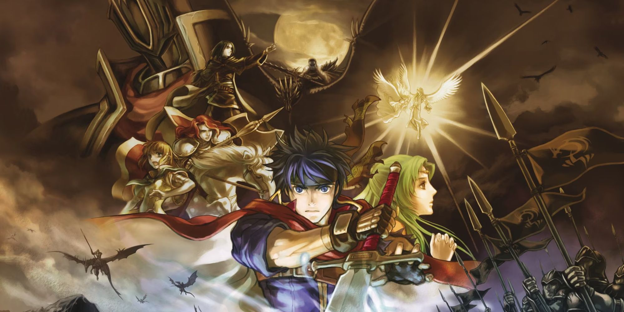 Ike and others on the cover of Fire Emblem Path of Radiance