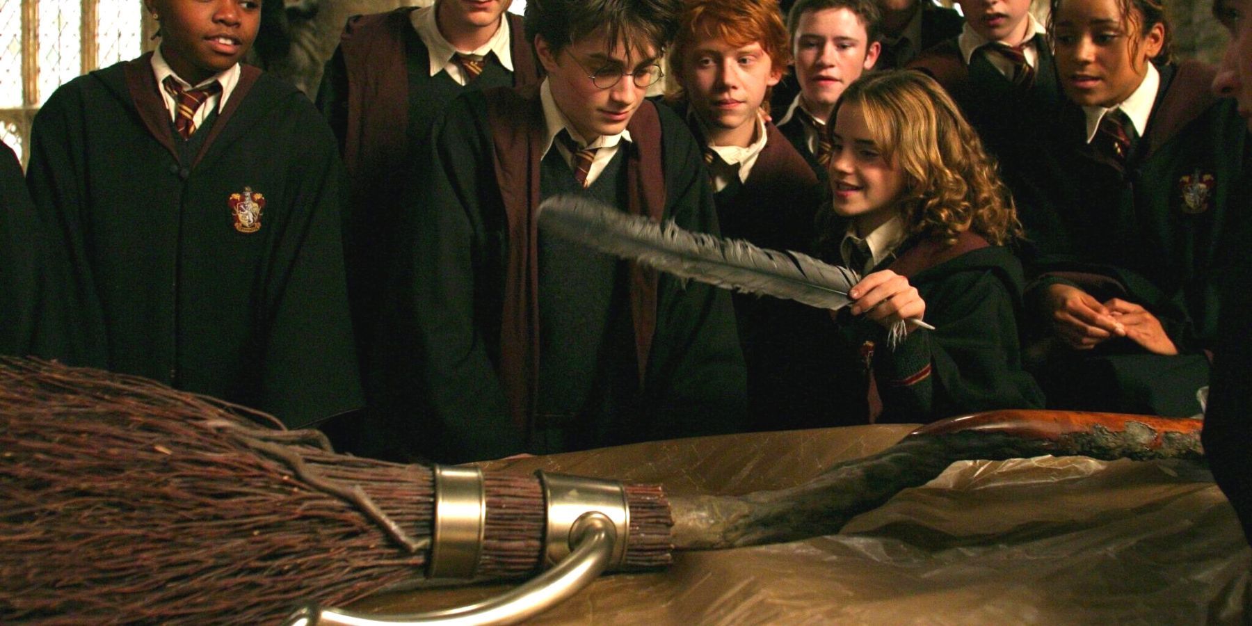 Firebolt broom in Harry Potter and the Prisoner of Azkaban
