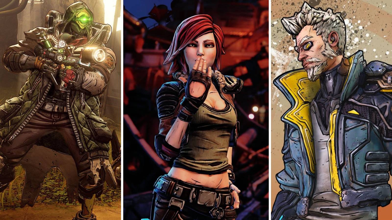 FL4K, Lilith, and Zane in a collage