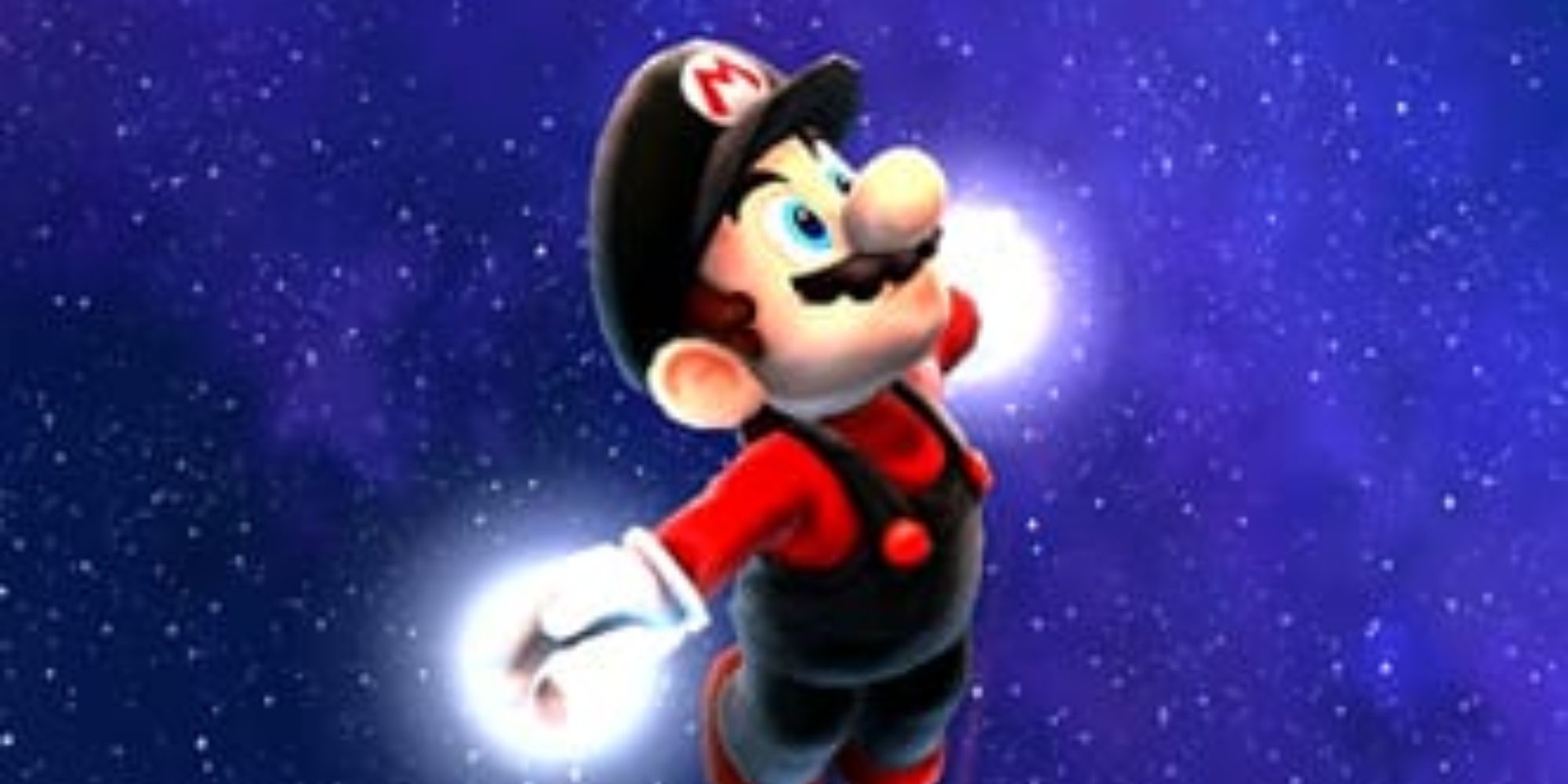 Mario flying in space