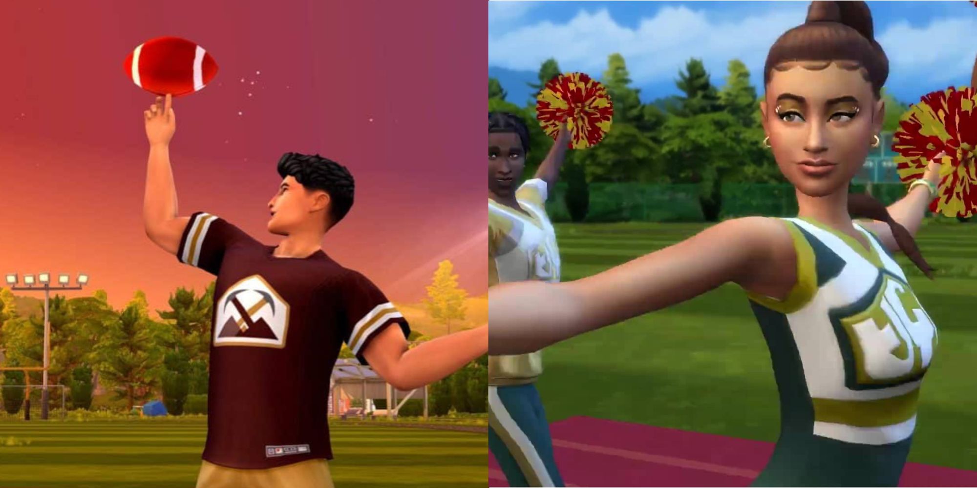 Football and Cheerleading in The Sims 4