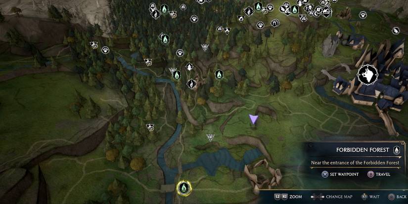 forbidden forest floo flame in hogwarts legacy