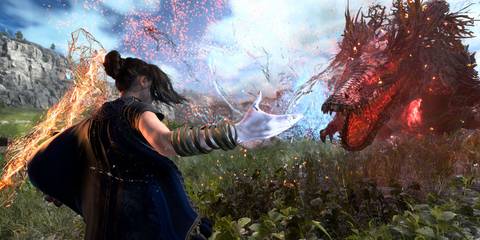 Frey fighting a monster with her powers in Forspoken