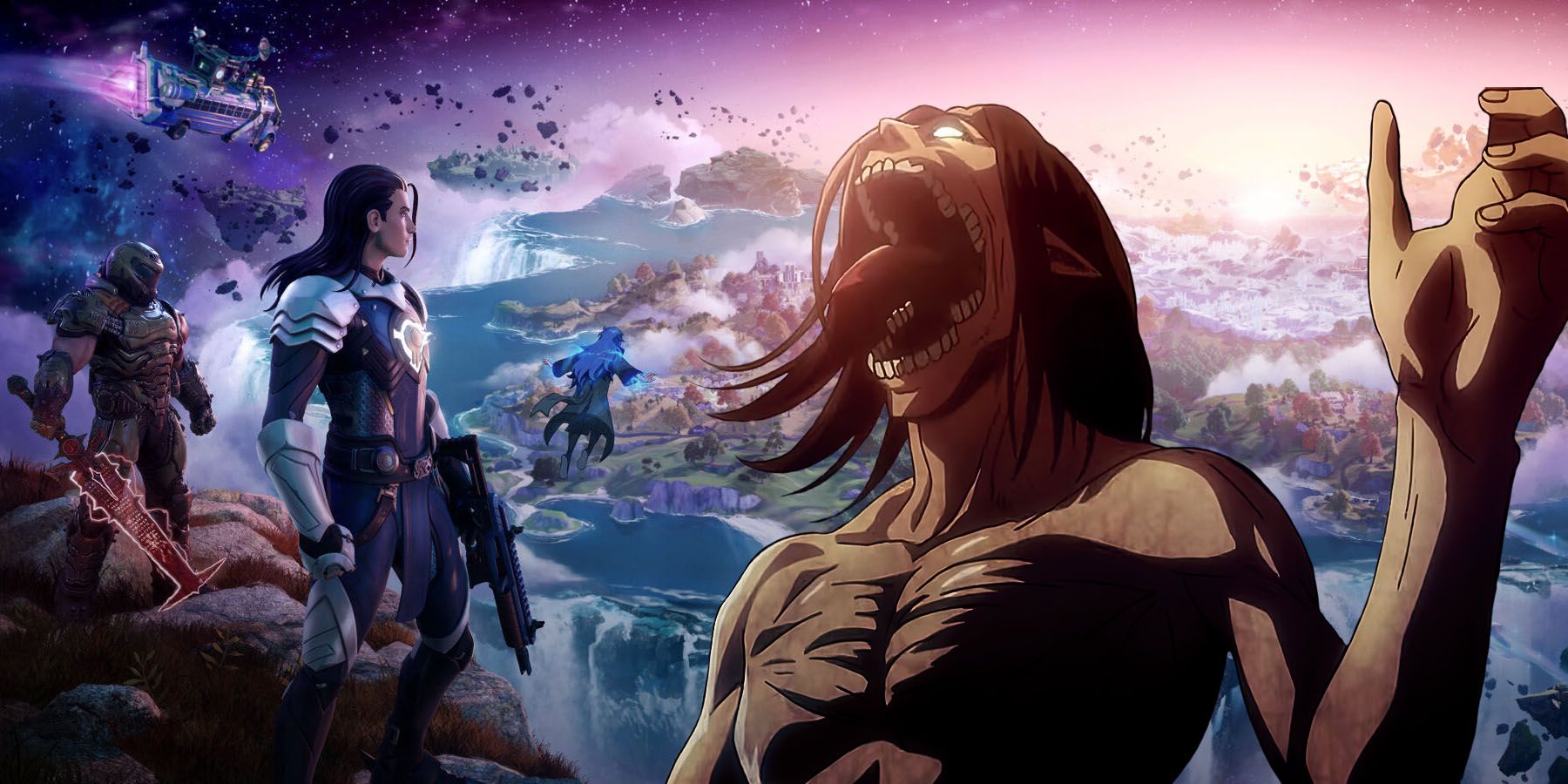 Fortnite recebe crossover com personagens de Attack on Titan