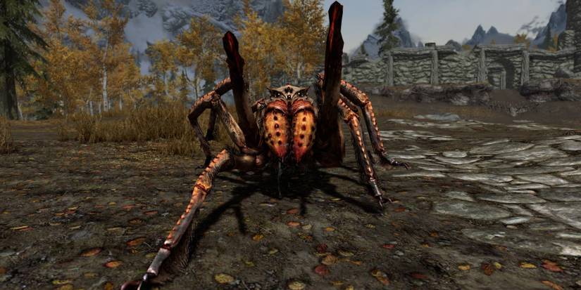 Skyrim frostbite spider