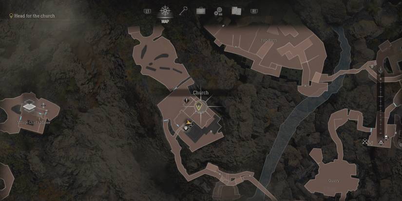 The Church map in Resident Evil 4 Remake