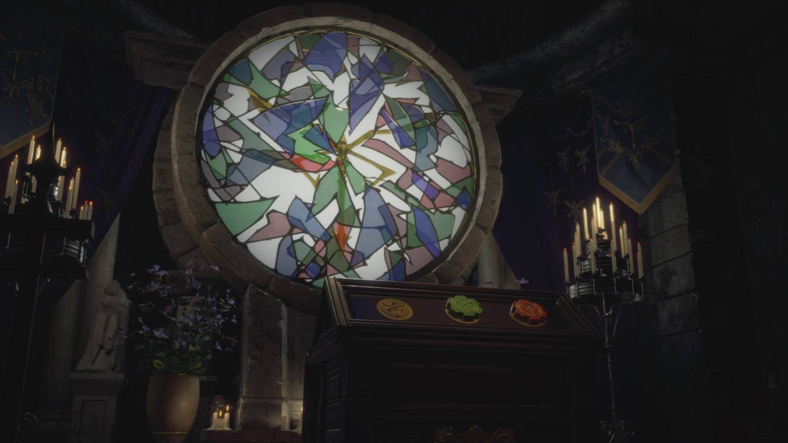 The Stained-Glass Window puzzle in Resident Evil 4 Remake