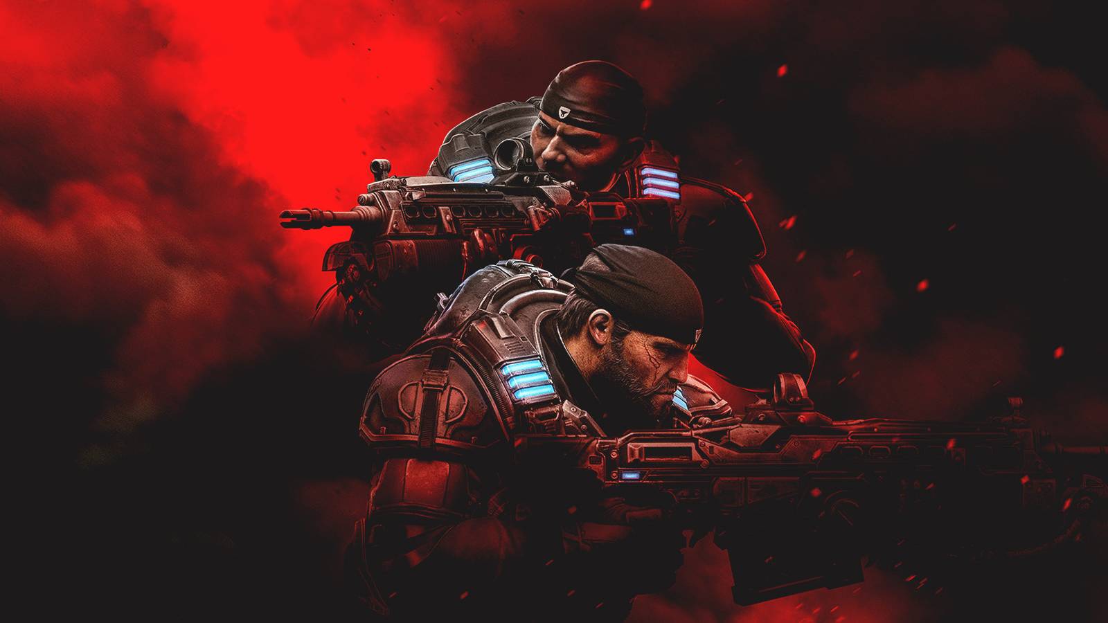 Gears of War 5 promo art flat shadows