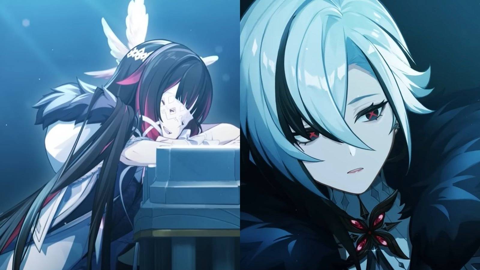 Genshin Impact Columbina and Arlecchino