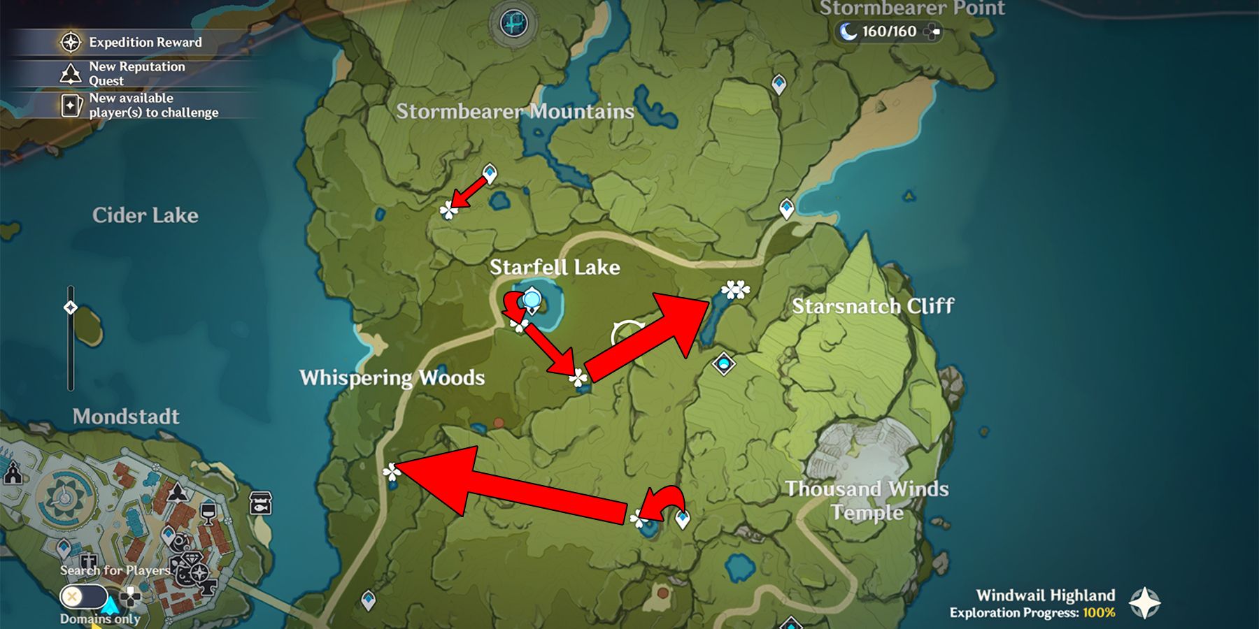 genshin impact stormbearer mountains calla lily locations