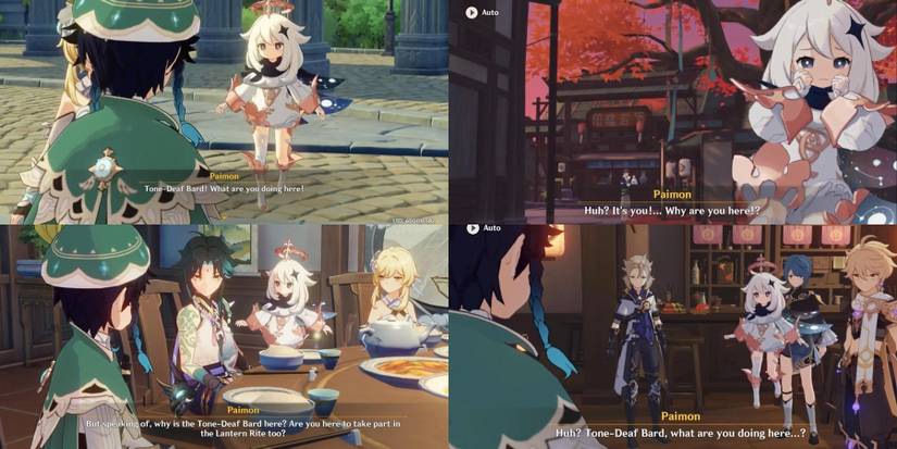 Genshin Impact Venti and Paimon