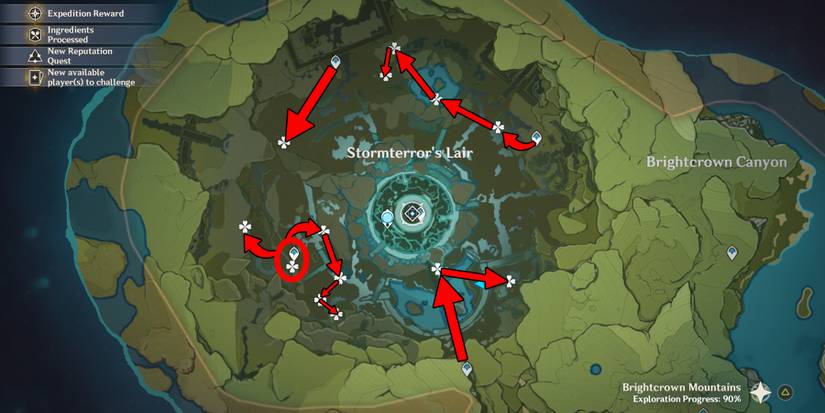 genshin impact windwheel aster location in stormterror lair