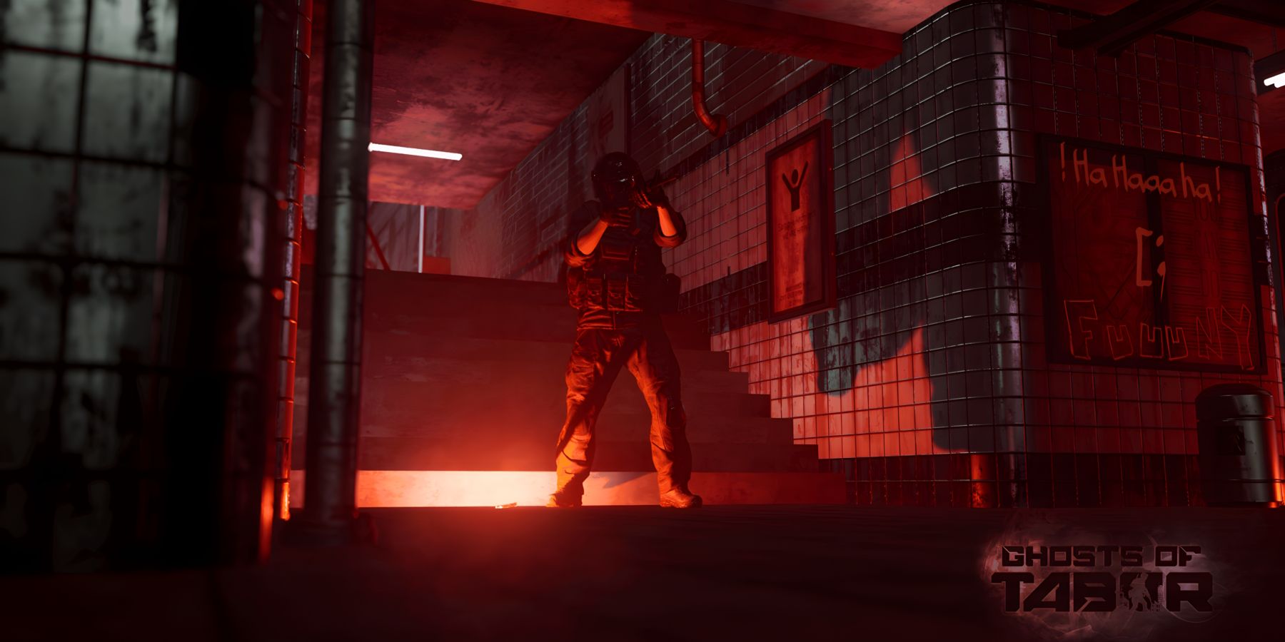 Promotional screenshot for the VR shooter Ghosts of Tabor