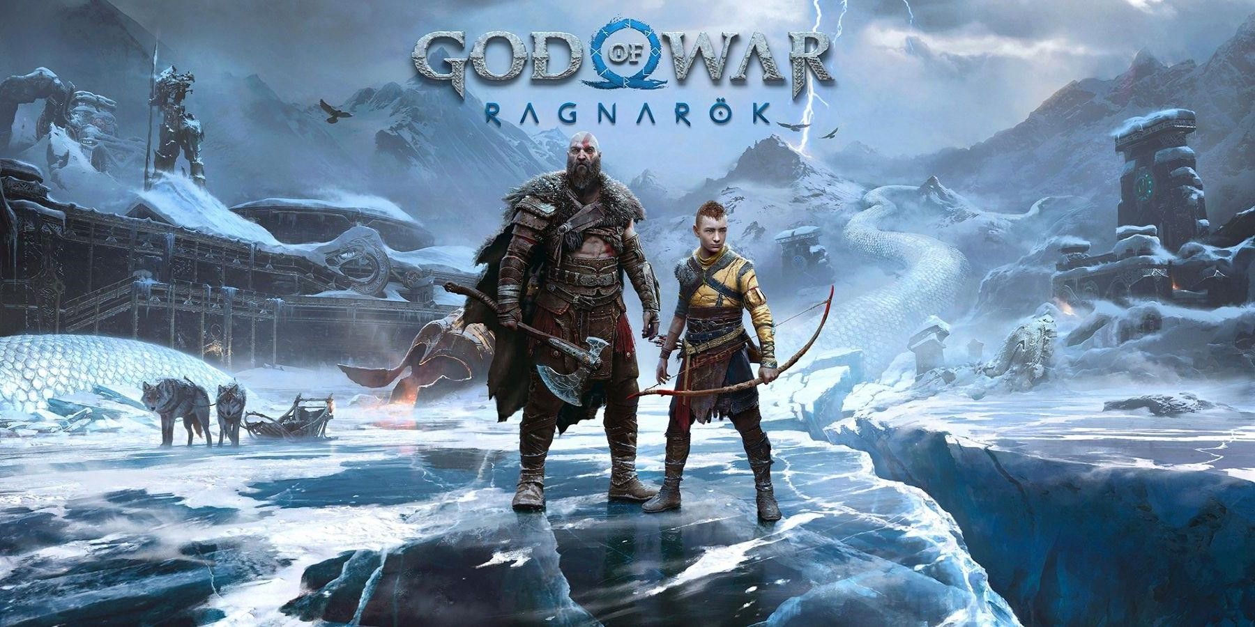 god of war ragnarok title image kratos atreus