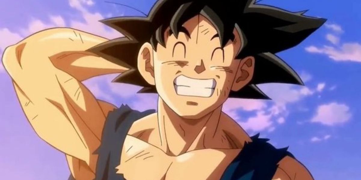 Goku From Dragon ball Z laughing